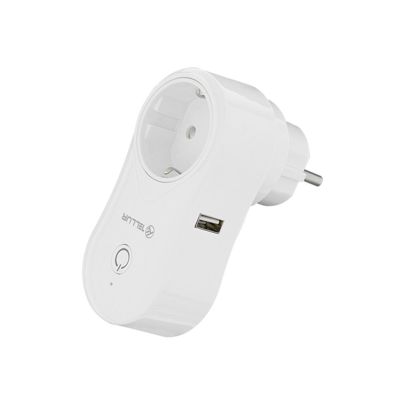 Tellur WiFi Smart AC Plug, zásuvka, 1x USB 1A, 2400W, 10A, bílá - obrázek č. 1
