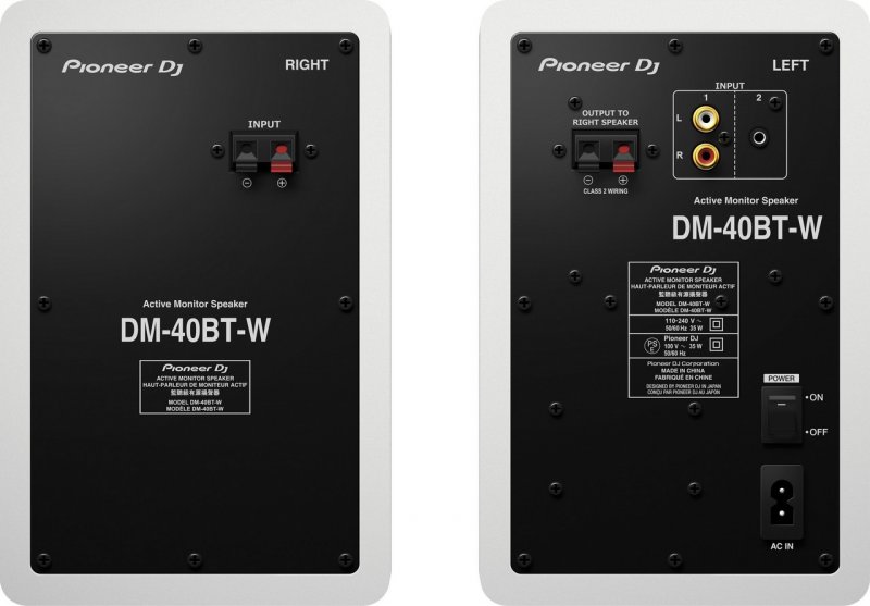 Pioneer DJ DM-40-BT 2.pás repro s Bluetooth bílé - obrázek produktu