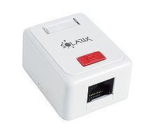 Zásuvka Solarix CAT5E UTP 1 x RJ45 na omítku bílá - obrázek produktu