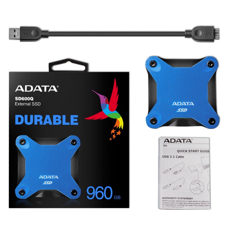 ADATA SD600Q/ 240GB/ SSD/ Externí/ 2.5"/ Modrá/ 3R - obrázek č. 7