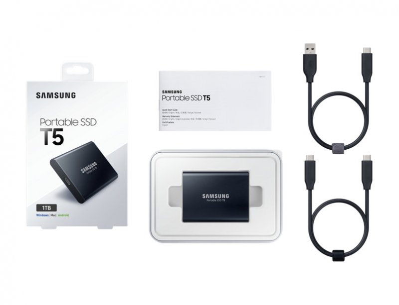 Samsung T5/ 1TB/ SSD/ Externí/ 2.5"/ Černá/ 3R - obrázek č. 6