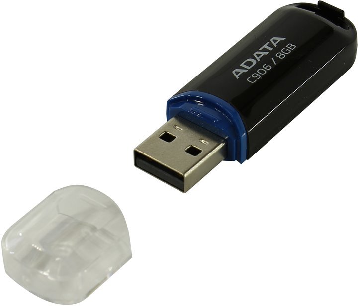 ADATA USB C906 8GB Black - obrázek produktu