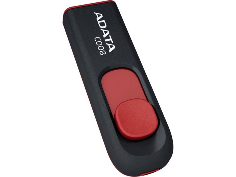 32GB USB ADATA C008  černo/ červená (potisk) - obrázek produktu