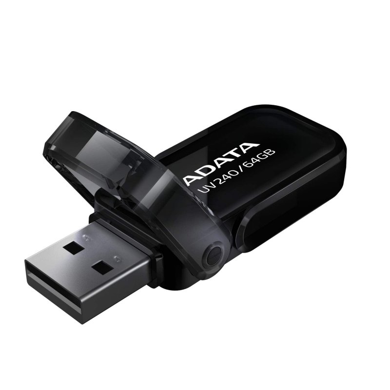 ADATA UV240/ 64GB/ USB 2.0/ USB-A/ Černá - obrázek č. 1