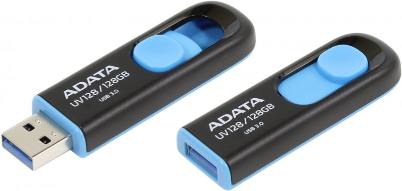 ADATA UV128/ 128GB/ 40MBps/ USB 3.0/ USB-A/ Modrá - obrázek produktu