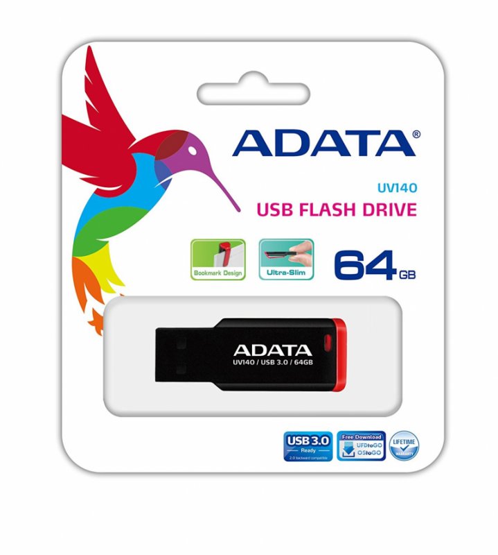 ADATA USB UV140 64GB USB 3.0 red - obrázek č. 4