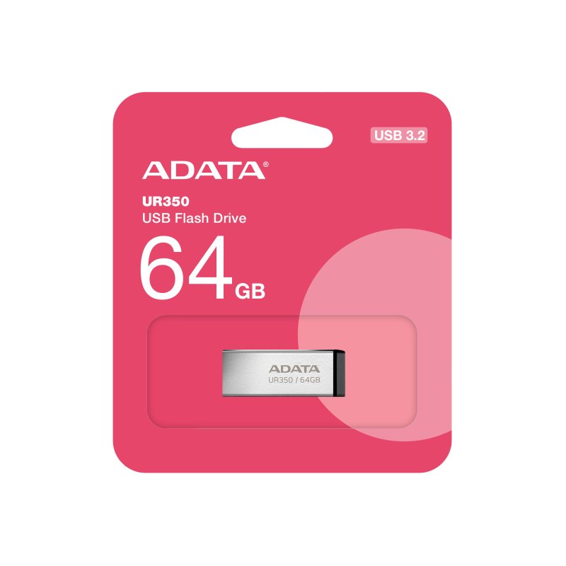 ADATA UR350/ 64GB/ USB 3.2/ USB-A/ Černá - obrázek č. 2