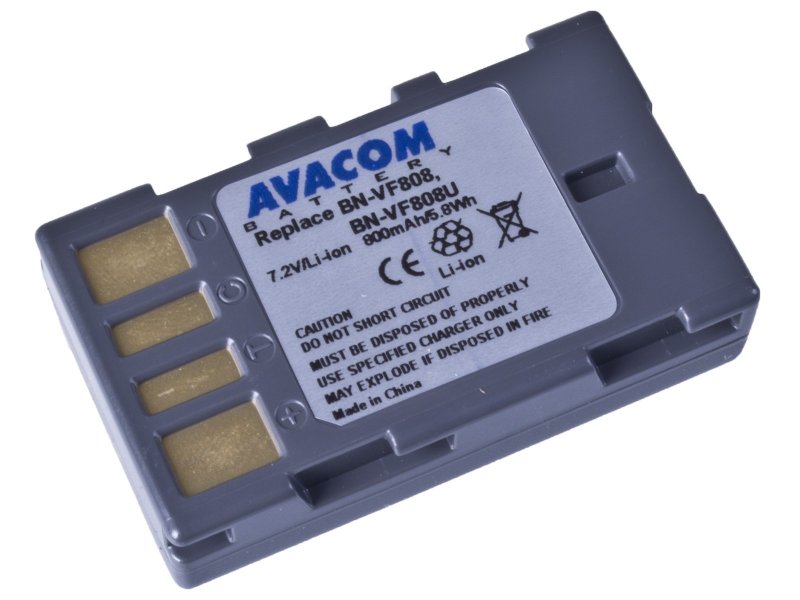 Baterie AVACOM JVC BN-VF808 Li-Ion 7.2V 800mAh - obrázek produktu