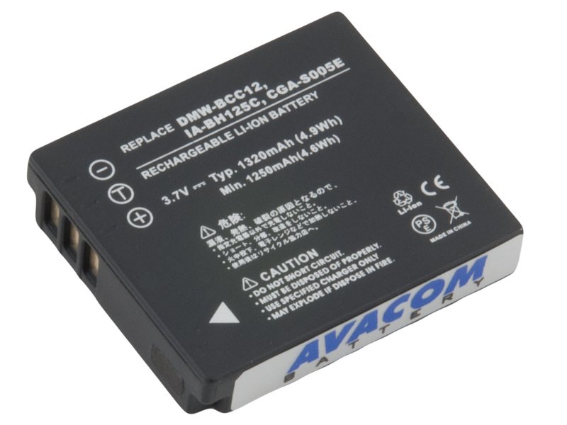 AVACOM baterie Panasonic CGA-S005, Samsung IA-BH125C, Ricoh DB-60, Fujifilm NP-70 Li-Ion 3.7V 1320mA - obrázek produktu