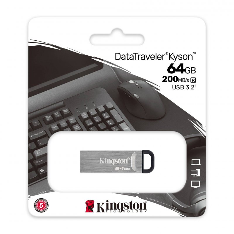 64GB Kingston USB 3.2 (gen 1) DT Kyson - obrázek č. 2