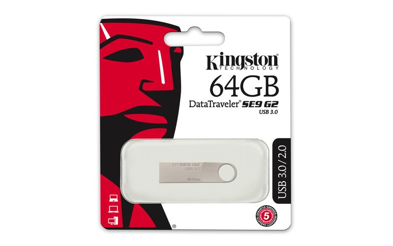 64GB Kingston USB 3.0 DataTraveler SE9 - obrázek č. 1