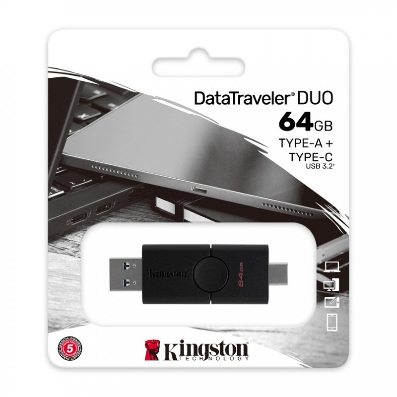 64GB Kingston DT Duo USB 3.2 (gen 1) + Type-C - obrázek č. 2