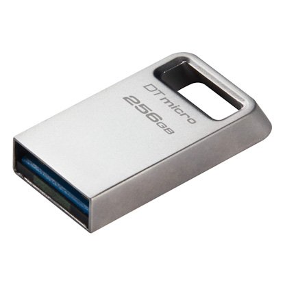 Kingston DataTraveler Micro/ 256GB/ USB 3.2/ USB-A/ Stříbrná - obrázek č. 1