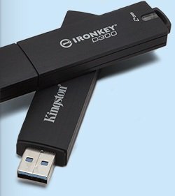 Kingston IronKey D300/ 8GB/ USB 3.1/ USB-A/ Černá - obrázek produktu