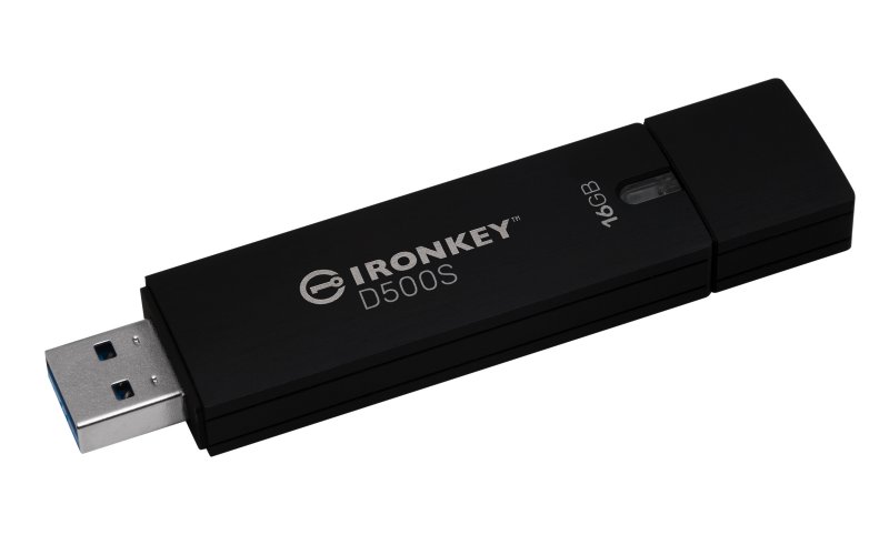 16GB USB Kingston Ironkey D500S FIPS 140-3 Lvl 3 - obrázek č. 1