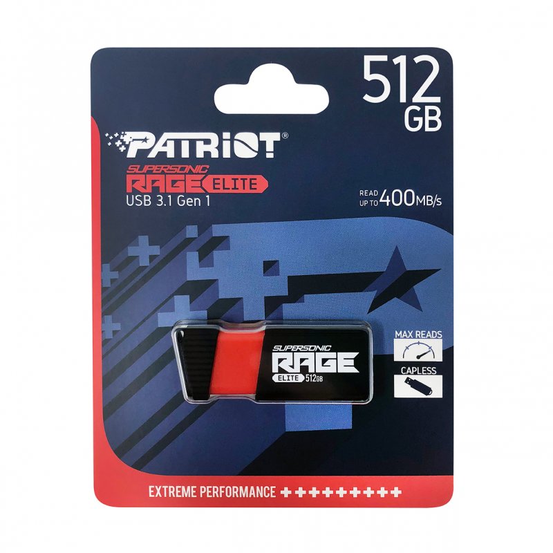 512GB Patriot Supersonic Rage Elite USB 3.1 až 400MB/ s - obrázek č. 2
