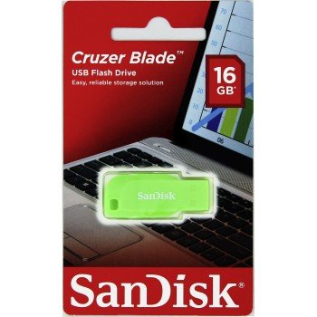 SanDisk Cruzer Blade 16GB USB2.0 elektricky zelená - obrázek č. 1