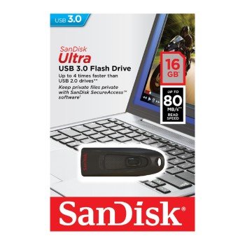 SanDisk Ultra USB 16GB USB 3.0 černá - obrázek č. 2