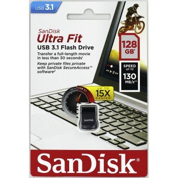 SanDisk Ultra Fit 128GB USB 3.1 černá - obrázek č. 2