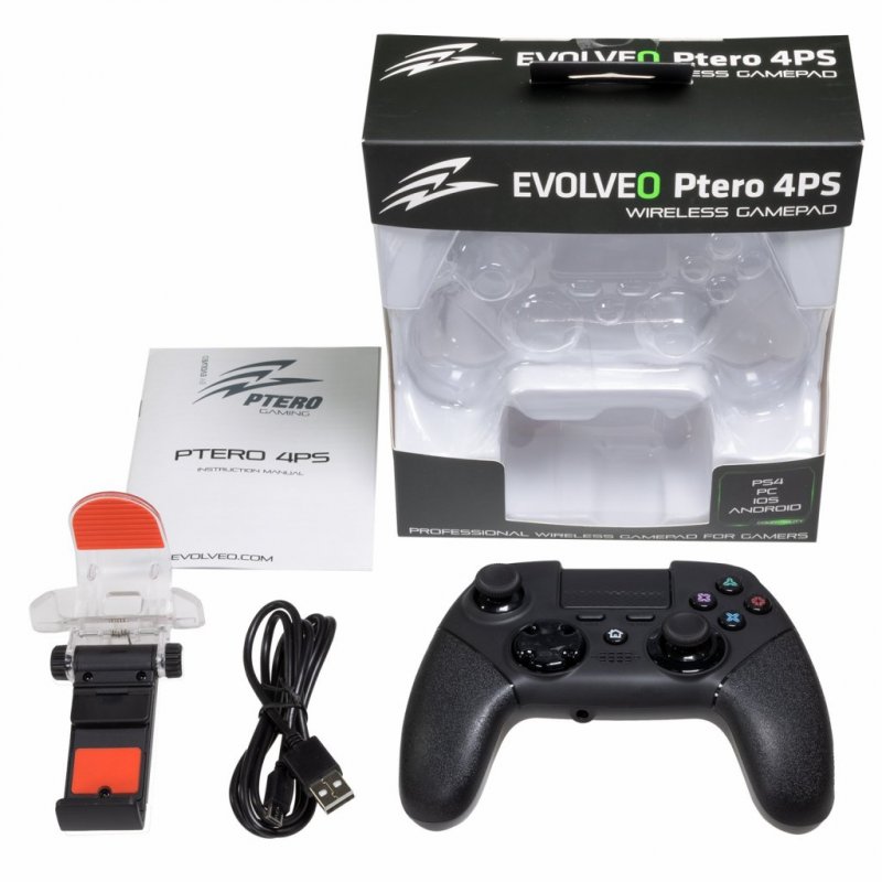 EVOLVEO Ptero 4PS, bezdrátový gamepad pro PC, PlayStation 4, iOS a Android - obrázek č. 6