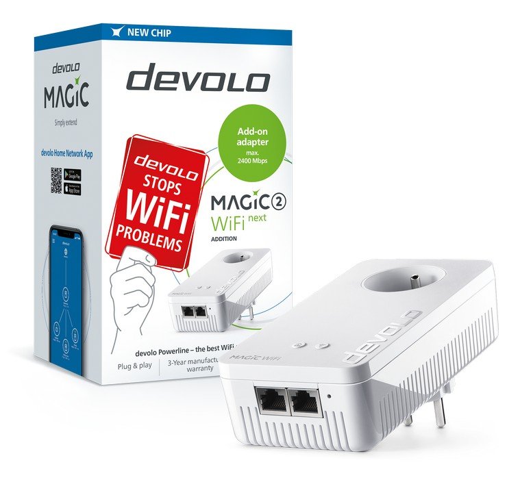 devolo Magic 2 WiFi next rozšiřující modul 2400 Mbps - obrázek produktu