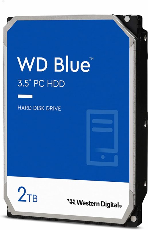 WD Blue/ 2TB/ HDD/ 3.5"/ SATA/ 5400 RPM/ 2R - obrázek produktu