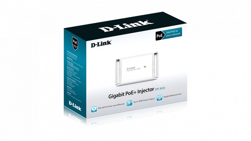 D-Link DPE-301GI 1-Port Gigabit 30W PoE+ Injector - obrázek č. 4