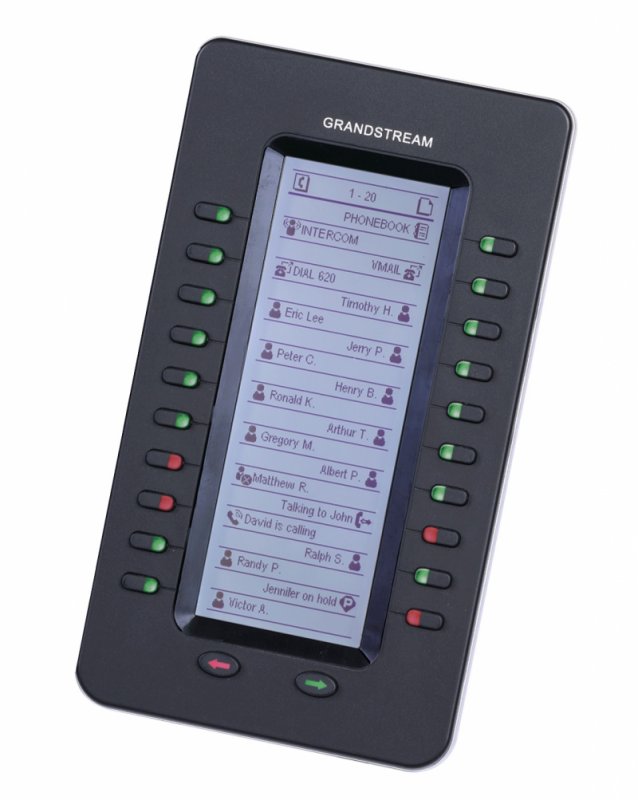 Grandstream GXP2200EXT, přídavný modul, LCD displej, 40 BLF tlačítek (GXP2170, GXP2140, GXV3240) - obrázek produktu