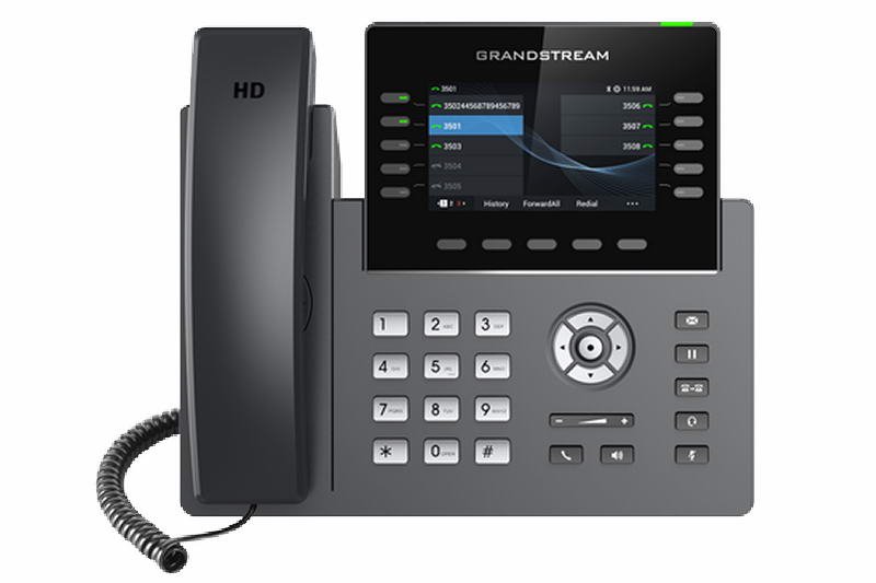 Grandstream GRP2615 SIP telefon, 4.3" TFT bar. displej, 5 SIP účtů, 10 prog. tl., 2x1Gb, WiFi, BT - obrázek produktu