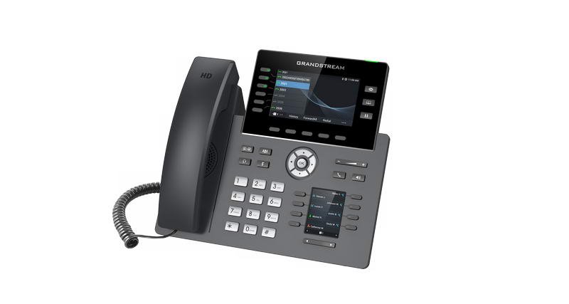 Grandstream GRP2616 SIP telefon, 2xdisplej, 4.3" a 2.4", 6 SIP účty, 24 pr.tl.,2x1Gb, WiFi, BT, USB - obrázek č. 1