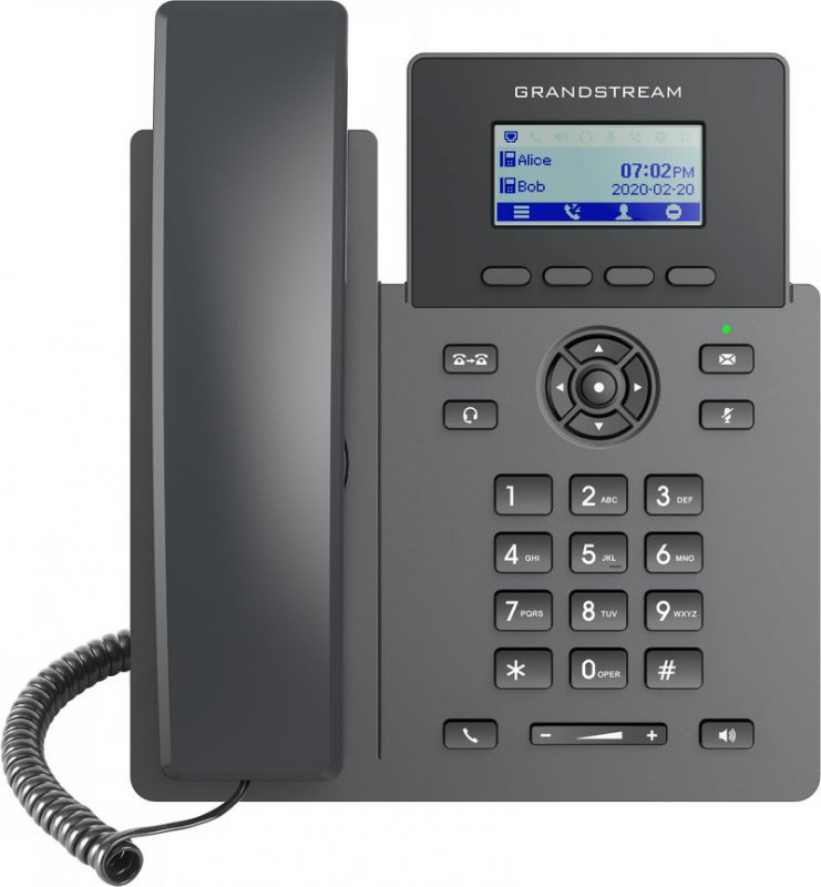 Grandstream GRP2601P SIP telefon, 2,21" LCD displej, 2 SIP účty, 100Mbit port, PoE - obrázek produktu