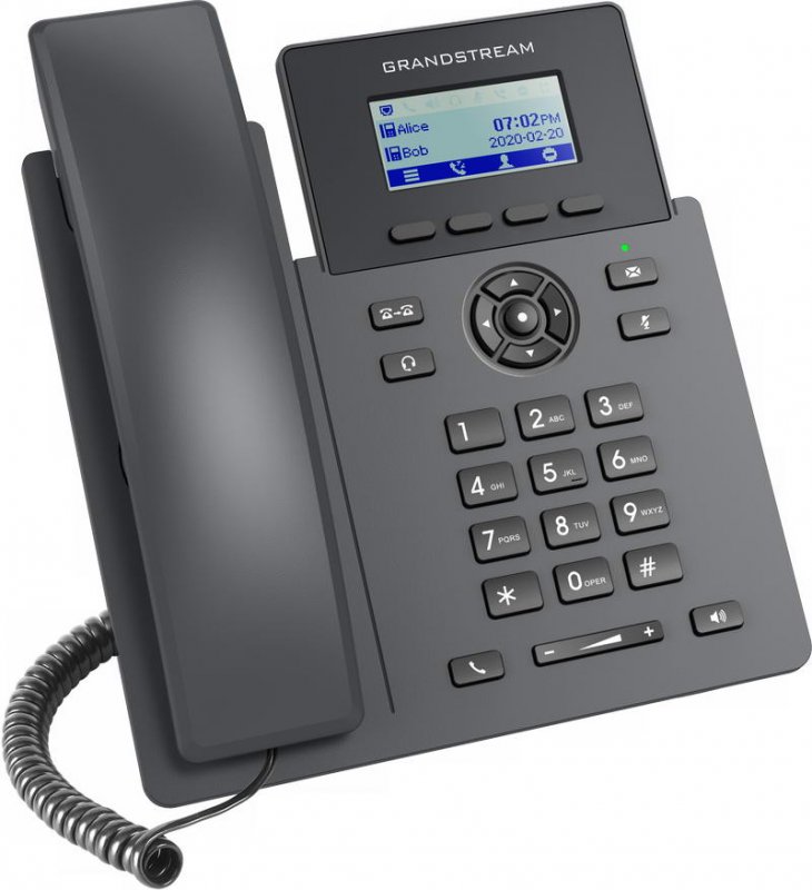 Grandstream GRP2601P SIP telefon, 2,21" LCD displej, 2 SIP účty, 100Mbit port, PoE - obrázek č. 5
