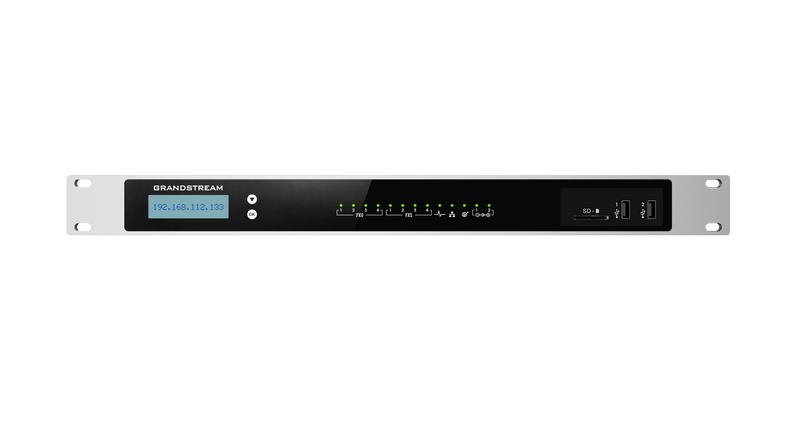 Grandstream UCM6304 VoIP PBX, 2000 uživ., 300 soub. hov., videokonf. 40úč., 4xFXO, 4xFXS porty - obrázek produktu