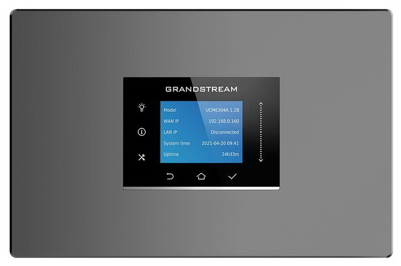 Grandstream UCM6304 Audio VoIP PBX, 1000 uživ., 150 soub. hov., audiokonf. 120úč., 4xFXO, 4xFXS port - obrázek produktu