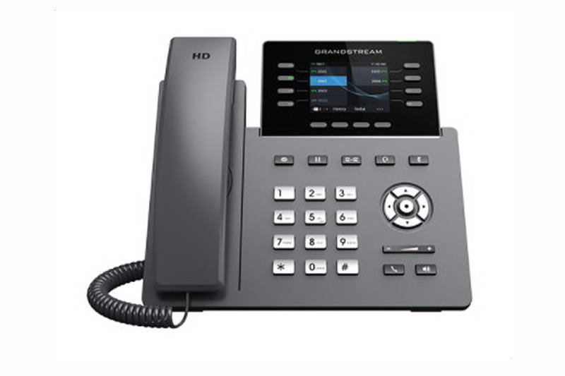 Grandstream GRP2624 SIP telefon, 2.8" TFT bar. displej, 4 SIP účty, 4 pr. tl., 2x10/ 100Mb, WiFi, BT - obrázek produktu
