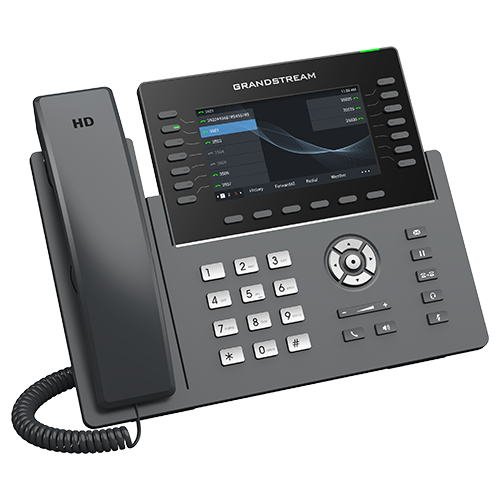 Grandstream GRP2650 SIP telefon, 5" bar.displej, 6 SIP účty, 14 pr. tl., 2x1Gb, WiFi, BT, USB - obrázek č. 2