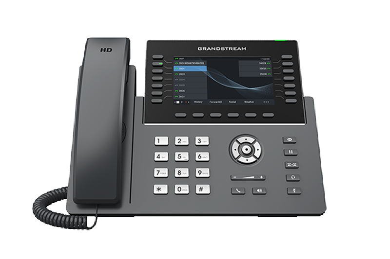 Grandstream GRP2650 SIP telefon, 5" bar.displej, 6 SIP účty, 14 pr. tl., 2x1Gb, WiFi, BT, USB - obrázek produktu