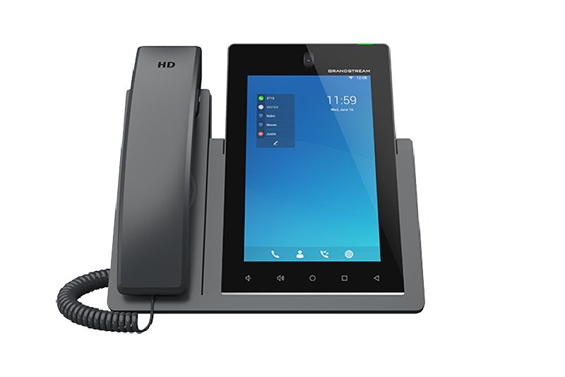 Grandstream GXV3470 SIP video telefon 7" IPS bar.dotyk.displ., Android11, 16 SIP úč. BT, WiFi - obrázek produktu
