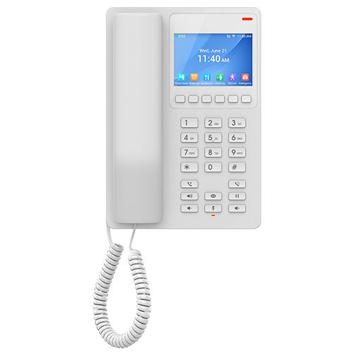 Grandstream GHP630 SIP hotelový telefon s displejem, bílý - obrázek produktu