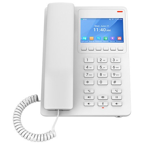 Grandstream GHP630 SIP hotelový telefon s displejem, bílý - obrázek č. 1