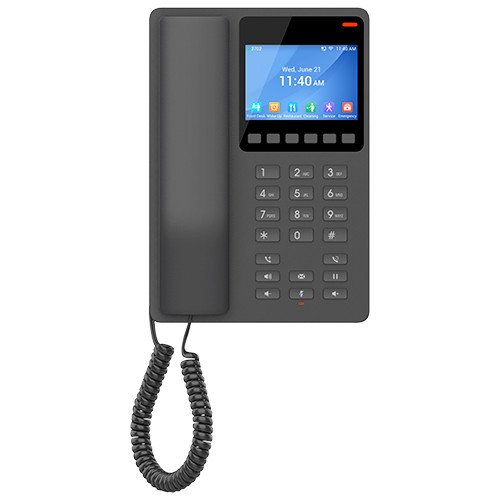 Grandstream GHP631W SIP WiFi hotelový telefon s displejem, černý - obrázek produktu