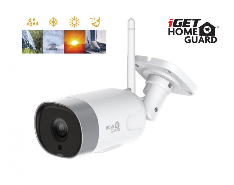 iGET HGWOB852 - WiFi venkovní IP FullHD 1080p kamera, krytí IP66, mikrofon + reproduktor,LAN, CZ app - obrázek č. 1