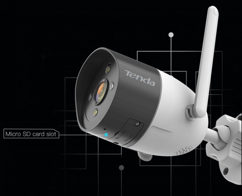 Tenda RT3 - Venkovní IP66 Wi-Fi FullHD kamera, noční LED, dvoucestné audio, detekce pohybu, CZ app - obrázek č. 6