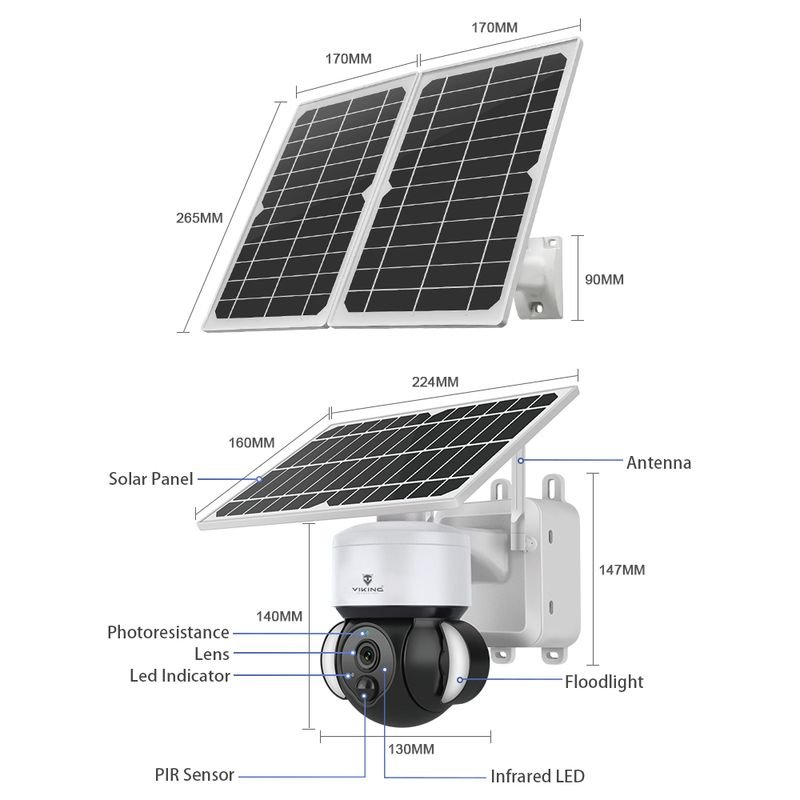 Solární HD kamera Viking HDs02 4G - obrázek č. 2