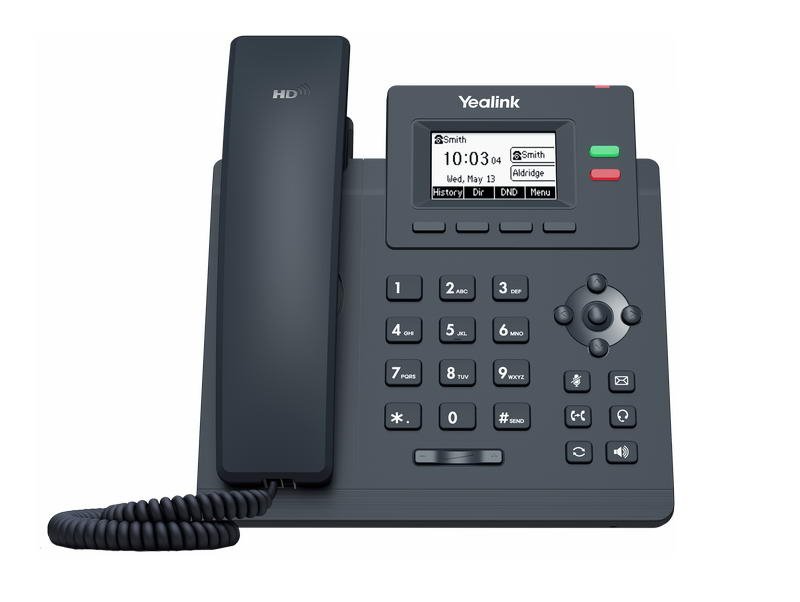 Yealink SIP-T31G SIP telefon, PoE, 2,3" 132x64 nepodsv. LCD,  x SIP úč., GigE - obrázek produktu