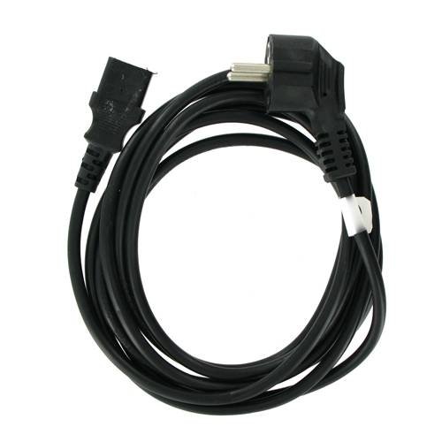 4World Napájecí kabel 3pin 3.0m Black - obrázek č. 1