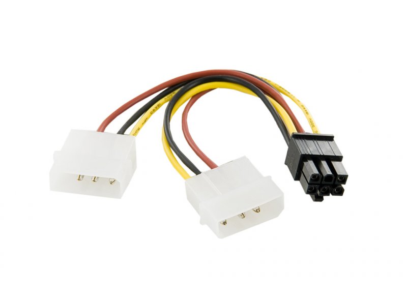 4World Napájecí kabel Molex/ BTX 2xHDD/ 1x6pin 15cm - obrázek produktu