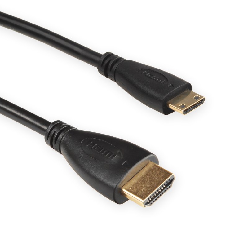 4W Kabel HDMI - mini HDMI v1.4 1.8m Black - obrázek č. 1