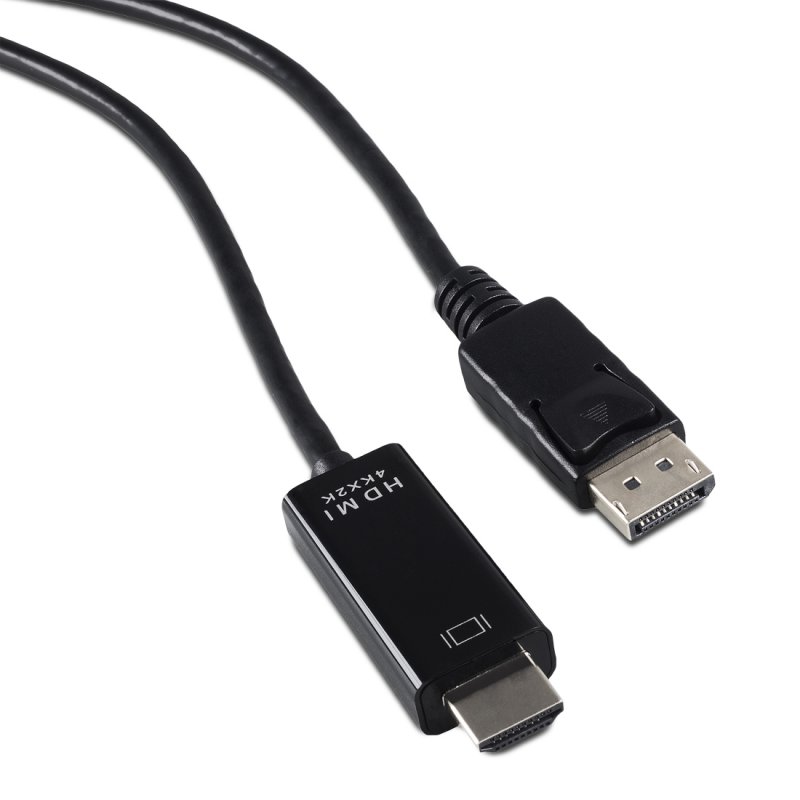4World kabel Display Port M - HDMI M 2.0m Black - obrázek č. 1
