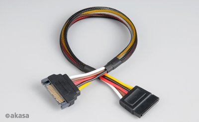 Prodlužovací napájecí SATA 15pin kabel  - 30 cm - obrázek produktu